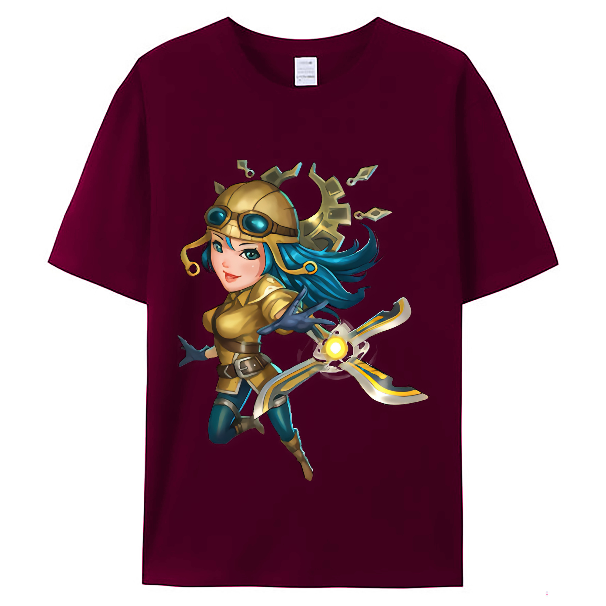 （画像用） リーグ・オブ・レジェンド League of Legends LOL レディースカジュアルプリントTシャツ（綿100％）